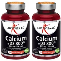 Lucovitaal Calcium & D3 800 IE 500 mg / 20 mcg 2x90 St Kauwtabletten