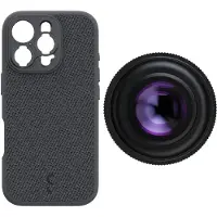 ShiftCam iPhone 16 Pro Case Dark Grey Fabric + LensUltra 16 mm Wide angle