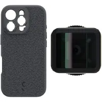 ShiftCam iPhone 16 Pro Case Dark Grey Fabric + LensUltra 1,33x Anamorphic