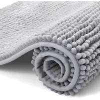 Tyr Antislip Douchemat - Waterabsorberend - Antislip Zachte Badmat - Lichtgrijs - 60cm x 40cm x 1cm