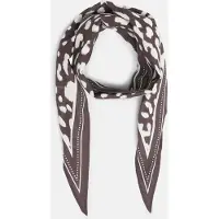 s.Oliver Sjaal donkerbruin / offwhite