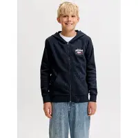 Jack & Jones Junior Sweatvest navy / lichtrood / wit