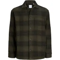 Jack & Jones Overhemd 'JJESOHO' bruin / groen / donkergroen