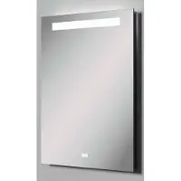 Luca Varess Solia rechthoekig badkamerspiegel 60 x 75 cm met spiegelverlichting en -verwarming