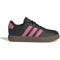 Adidas Sportswear VL Court leren sneakers - zwart/roze Jongens/Meisjes Leer - maat 29