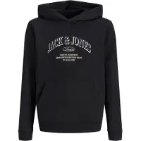 Jack & Jones Kids Junior Sweatshirt 'JJEDENVER' zwart / zwart gemêleerd / wit