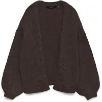 Vero Moda Gebreid vest 'VMMAYBE' donkerbruin