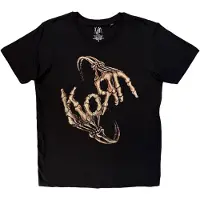 Rock Off Korn - Skeleton Hands Heren Tshirt - L - Zwart