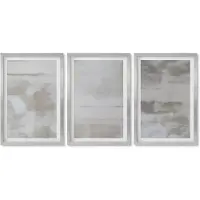 Wallfluent 4-Delige Schilderij Set - Versleten texturen, moderne industriële stijl - 40 x 60 cm - Stijlvolle Wanddecoratie - Interieur