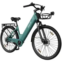 SmartAI SmarAI C1 Pro Elektrische Stadsfiets 28 Inch - 250W Motor - 36V18Ah Accu - Extra Groot Bereik tot 120 km- Shimano 7 versnellingen - Verende Voorvork - Inclusief Fietsmand en Slot-Groente