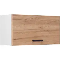 Vicco Hangkast R-Line, Goudkleurig Eiken/Wit, 80 cm Plat