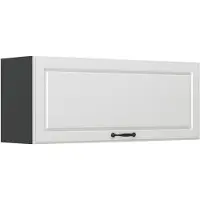 Vicco Hangkast R-Line, Wit landelijk/Antraciet, 100 cm Plat