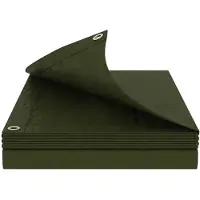 vidaXL Zeildoek met oogjes, groen, 3 x 5 meter, 180 g/m² PE