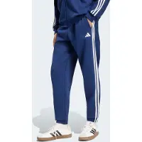 Adidas Broek 'Essentials 3-Stripes Fleece Tapered Cuffed' donkerblauw / wit