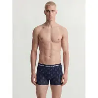 Jack & Jones Boxershorts blauw / oranje / zwart / wit