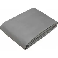 vidaXL Zeildoek met oogjes, lichtgrijs, 6 x 12 meter, 260 g/m² PE