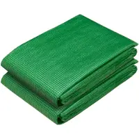 vidaXL Zeildoek met oogjes, 2 stuks, groen, 4 x 2 meter, 260 gsm PE