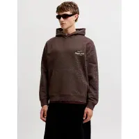Jack & jones Sweatshirt 'JORNORREBRO' bruin / wit