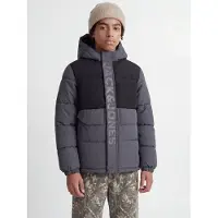 Jack & Jones Junior Winterjas 'JCOSpeed' grafiet / zwart