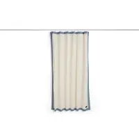 HAY Douchegordijn Outline Shower Curtain Cream and blue