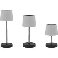 Platinet LED Tafellamp – 3 Lichtkleuren – Verstelbare Hoogte – USB Oplaadbaar – Wit