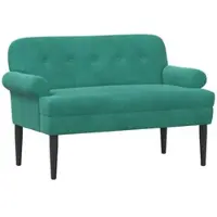 vidaXL Lovingseat met knoopge tuft Turquoise 120 x 66 x 78 cm fluweel