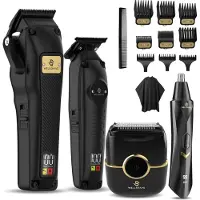 Wellshave Barber Pack 3.0 - Barber Set - Kappers set - Tondeuse Mannen - Foil Shaver - Hair Clipper - Trimmer - Kappers Tondeuse - Trimmer voor haar & baard - Neustrimmer - Head Shaver - Tondeuse set