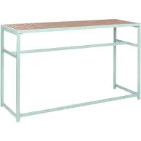 Beliani AVETRANA - Tuin bartafel- Lichtgroen - 150 x 50 cm - Staal