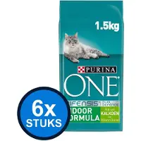 Purina One 6x - adult indoor kalkoen 1,5kg - Kattenvoer - 1.5 kg