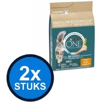 Purina One 2x - Adult Kip&Verse Groenten - Kattenvoer Droogvoer - 3 kg