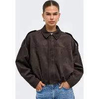 ONLY Onlmoon-stina faux suede bomber pnt noos chocolate