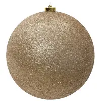 Décoris Kerstbal | | Ø 14 cm (Glitter, Parel)