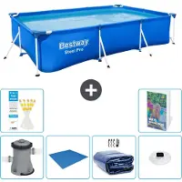 Bestway Steel Pro, rechthoekig zwembad - 300x201x66 cm - 5-delig, model S272