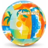 Discountershop Volleybal Beachvolleybal Maat 5 Formaat – Lichtgewicht PVC Bal 22 cm voor Strand, Tuin en Camping – Kleurrijke Buitenbal