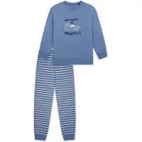 Schiesser Nachtkledij ' Nightwear ' crème / blauw