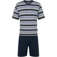Hajo Pyjama kort blauw / gemengde kleuren