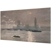 Wallfluent Fotobehang - Grijs Vliesbehang - 416x254 cm - Nachtpanorama Muurschildering - Gang behang Landschappen - Fotobehang Vlies - Slaapkamer behang