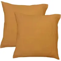 Matt & Rose Set Kussenslopen - Caramel - (2x) 65 x 65 cm - Mousseline Katoen