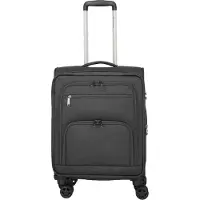 Travelite Cubis 4 wielen Cabinewagen S 55 cm met uitbreidingsplooi grijs