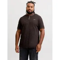 Jack&Jones PLUS Regular Fit poloshirt bruin