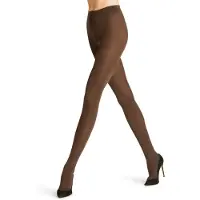 Falke Seidenglatt eenkleurig materiaal ondoorzichtig 80 DEN panty dames bruin - maat S