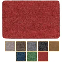 ANRO Deurmat Rood 60x40cm – Schoonloopmat Antislip Wasbaar Voordeur Hal Binnen & Buiten Op Maat