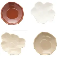 Marimekko Unikko & Kivet shape bord 4-delig Beige-chestnut-white-light brown