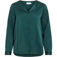 Vila Blouse 'VIEllette' smaragd