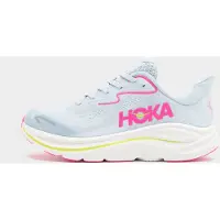 Hoka One One - Kinder wandelschoenen - Clifton 10 Big Kids Overcast/Neon Dragonfruit voor Unisex - Kindermaat 5,5 US - Blauw