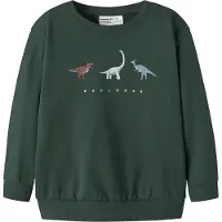 Name it Sweatshirt 'NMMNilius' lichtblauw / chocoladebruin / pastelgroen / donkergroen