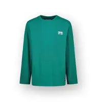 Vingino Jongens T-shirt Icon-logo-LS Jongen Groen 104