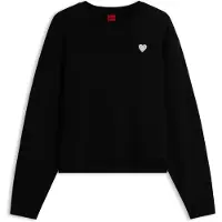 HUGO Sweatshirt 'Deroxina_10' zwart