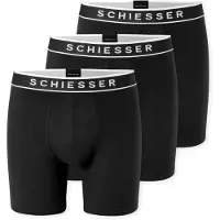 Schiesser Boxershorts '95/5 Multipacks' zwart