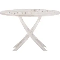 Venture Home Kenya tuintafel Ø120cm whitewash.